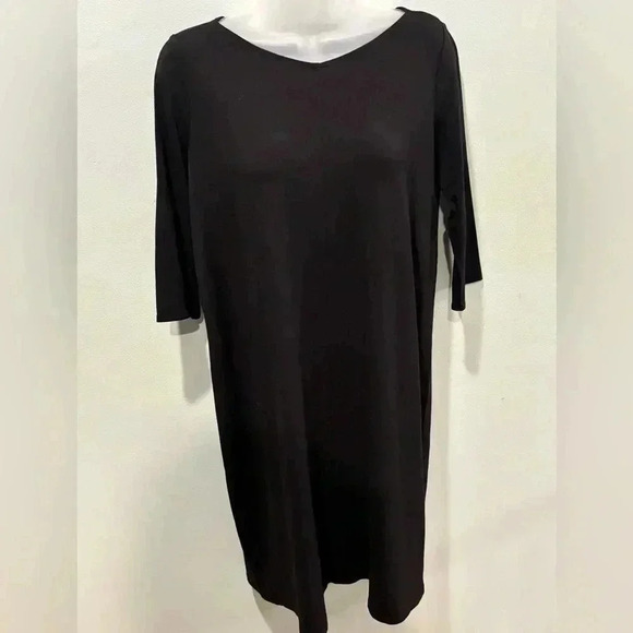 NWT Eileen Fisher Petite Viscose Jersey Dress Petite Small - Picture 1 of 9